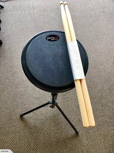 High grade practice drum pad with sticks