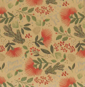 Chocolates: Gift wrapping paper - Merry Christmas Pohutukawa