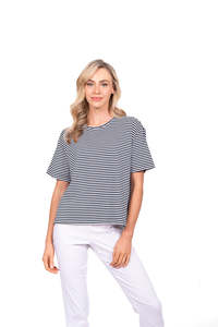 Outlet: Bella - Stripe Relaxed Tee FB4279