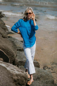 Bella - Linen Long Sleeve Shirt FB4265