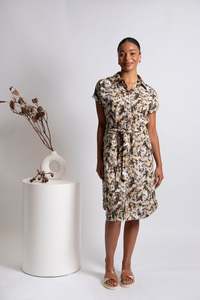 Outlet: Bridge & Lord - Printed Cotton Button Through Dress BL4246