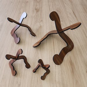 Laser Art: Display Stand Small - Stained Rimu Finish