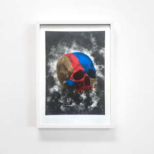 Jacob Yikes: Jacob Yikes- M/K Press x Fiksate- 'The River Boils' - Framed