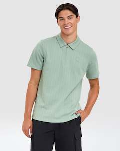 Men's Anchored Down Zip Polo