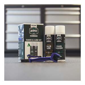 Oxford Mint Motorcycle Chain Clean & Lube Kit