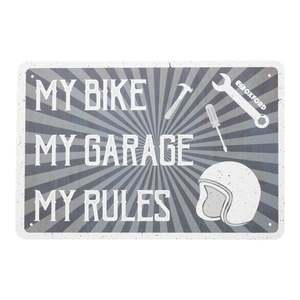 Workshop: Oxford Garage Metal Sign: "My Rules"