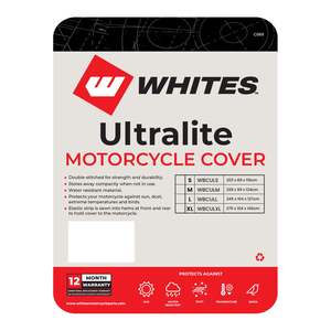 Motorcycle Accessories: Whites Motorcycle Cover - Ultralite (XL / 275 x 104 x 140cm)