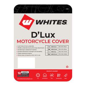 Motorcycle Accessories: Whites Motorcycle Cover - D'Lux (L / 246 x 104 x 127cm)