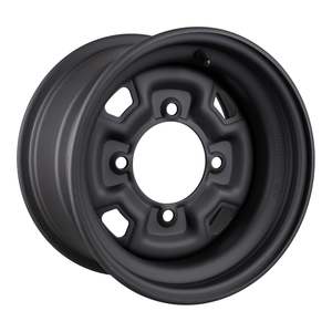 Atv Rims Hubs: Whites ATV/UTV Steel Rim 12x7 Can-Am Front & Rear 4/137 +12.7 - Black