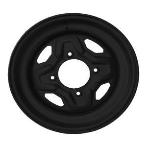 Whites ATV/UTV Steel Rim 14x6 Polaris Front 4/156 +40.2 - Black