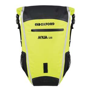 Backpacks: Oxford Backpack Aqua B25 - Black / Fluro Yellow