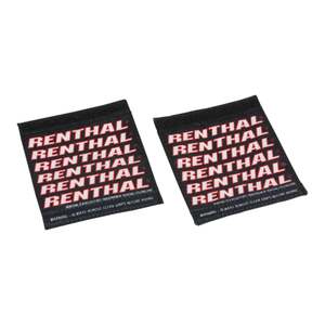 Bar Ends: Renthal Handlebar Clean Grip - Black/Red