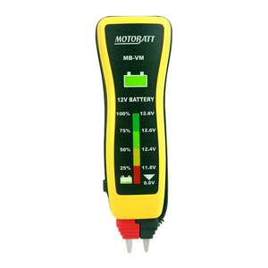Battery Chargers: Motobatt Tester 12V Voltmeter Pocket