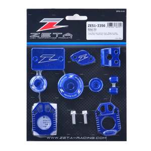 Bling Parts Accessories: Zeta Billet Kit WR250R/X - Blue