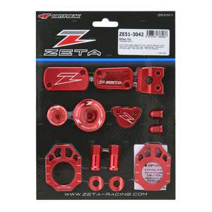 Bling Parts Accessories: Zeta Billet Kit CRF450R/RX - Red