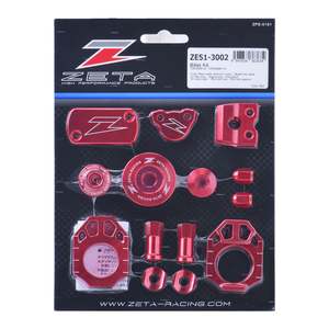 Bling Parts Accessories: Zeta Billet Kit CRF250R/RX - Red