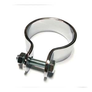 Clamps: Whites Exhaust Clamp 1 3/4" Chrome 44mm