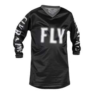Off Road: Fly Racing F-16 Youth Jersey - Black / White