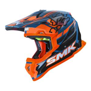 Helmets: SMK Allterra Helmet - Tribou Blue / Orange