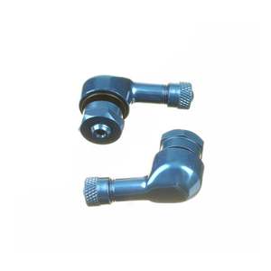 Wheel Tyre: WHITES 90 DEGREE ALLOY VALVES 8.3MM (EURO/YAM) - BLU (PAIR)