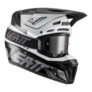 Helmets: Leatt 2022 8.5 Helmet & Goggle Kit - Black / White