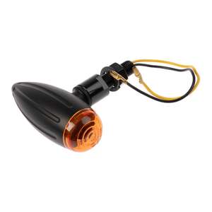 Electrical: Whites LED Slimline Bullet Flasher Set 'Buffalo' -+ Satin Black