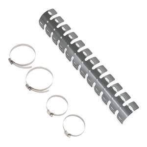 DRC Universal 2-Stroke Exhaust Pipe Guard - Titanium Color