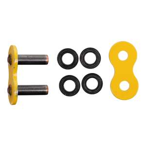Drive Components: RK GB520ZXW Rivet Type Join Link - Yellow