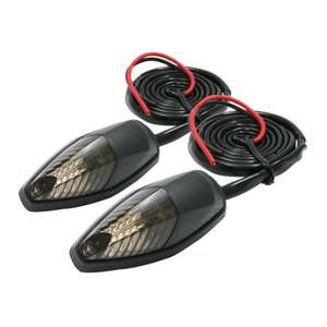 Electrical: DRC 586 LED Flasher Lights (12V / Smoke / Pair)