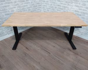 Products: FIL Electric Sit-to-Stand Desk, 1200W Rubberwood Top - FIL Furniture