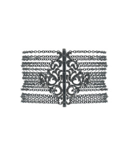 Products: Regina Nera Cuff. - Filigree Jewellery Christchurch, New Zealand