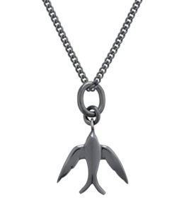 Martine Necklace Drop Oxidized Silver - Filigree Jewellery Christchurch, New Zealand