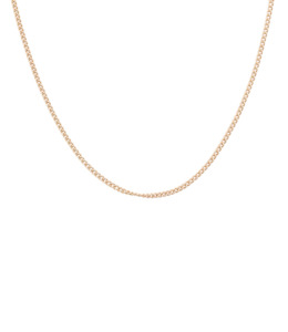 Products: Collier 9ct Gold Fine Curb 50cm - Filigree Jewellery Christchurch, New Zealand