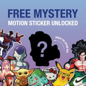 Vehicles & Parts: Motion Sticker - FREE GIFT