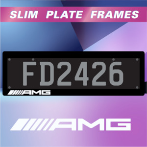 Number Plate Frames: AMG Slim Plate Frames