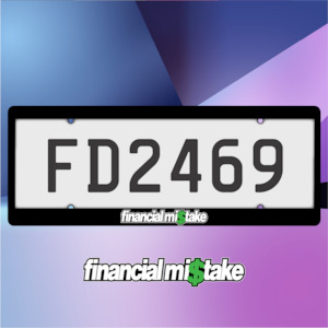 Featured: Financial Mi$take Plate Frames