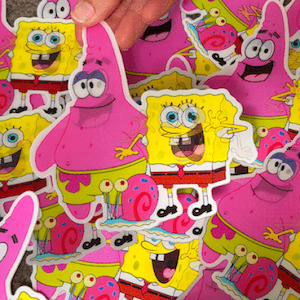 Motion Stickers: Spongebob & Patrick