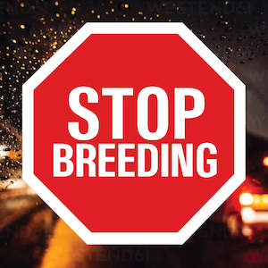 Stickers: STOP Breeding Sticker