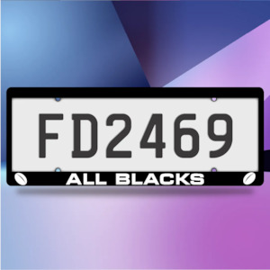 All Blacks Plate Frames