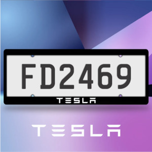 Number Plate Frames: Tesla Plate Frames