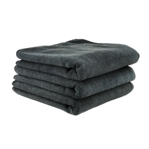 All: Workhorse Black Professional Grade Microfiber Towel 16"X16" (Rubber/Plastic/Vinyl) (3 Pack)