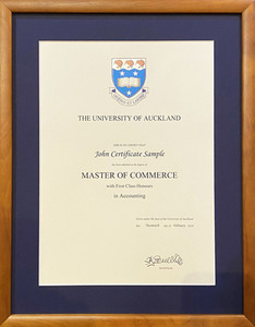 Products: Auckland University Honey Stained Pine UV Glass Fine Art & Framing