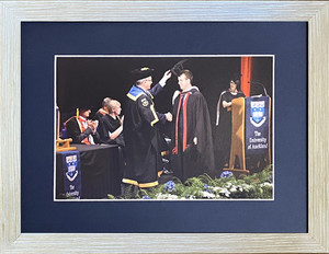 Products: Auckland University Small Oak Photo Frame Fine Art & Framing