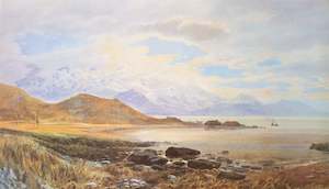 Print: "Whaling Station on the Kaikoura Coast", 1885 - John Gully