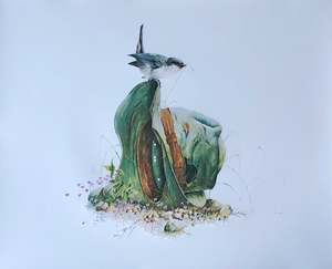 Bruce Harvey: "Grey Warbler" - Bruce Harvey