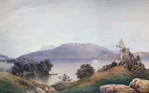 John Barr Clarke Hoyte: "Lake Tarawera" - John Barr Clarke Hoyte