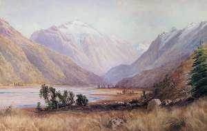 Laurence William Wilson: "Upper Rees Valley, Wakatipu" - Laurence William Wilson
