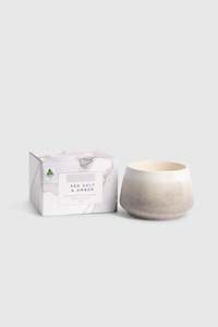 Ceramic Candles: Sea Salt & Amber Ceramic Candle 300g