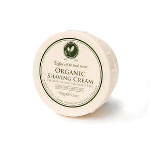 The Three Ts: Taylor of Old Bond Street Organic Shaving cream Bowl 150g
