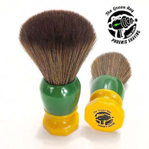 Synthetic Brushes: Phoenix Shaving The Green Ray 24mm Hybrid Tribble Synthetic Brush